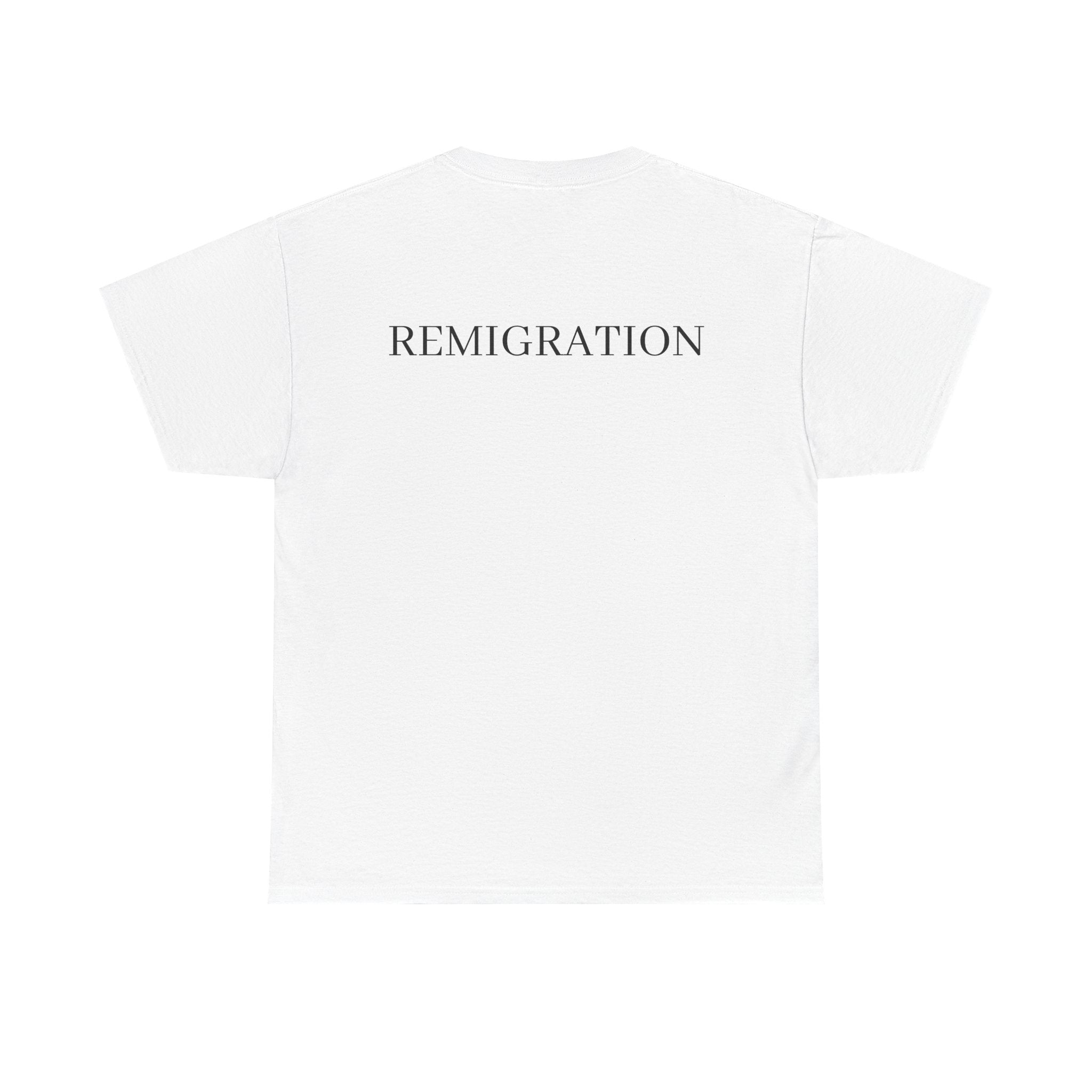 REMIGRATION Back print T-shirt